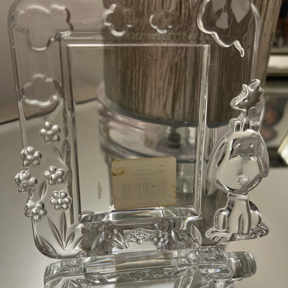 Snoopy and Woodstock Marquis Waterford Crystal Picture Frame